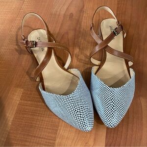 Madewell Brown and White Sandals